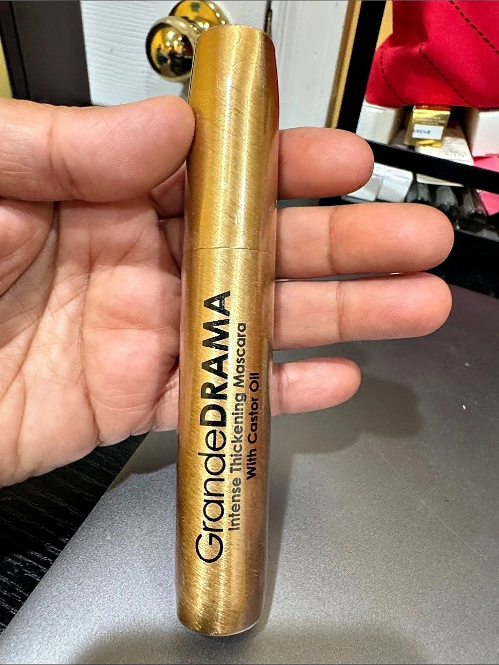 GrandeDRAMA Intense Thickening Mascara with Castor Oil Gold NWT